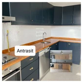 Stella Su Bazlı Saf Akrilik Boya-7016 Antrasit 1 Lt thumbnail 4