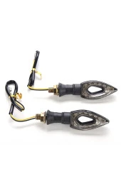 Motosiklet Üniversal Led Sinyal Füme Camlı - 1