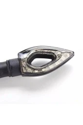 Motosiklet Üniversal Led Sinyal Füme Camlı - 3