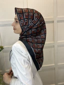 Quare Kristal Eşarp, Çizgi Desenli 01067  SİYAH thumbnail 3