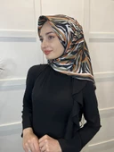 Quare Rayon Tivil Eşarp Desenli Rayon Eşarp 1070  ÇAĞLA - 2