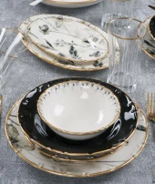 Acar Black Star 29 Parça Yemek Takımı XTL-012348/2 - 1