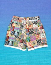 Premium Hawaii Full Printed Kadın Şort - 2