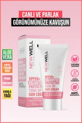 New Well yüksek Koruma Etkili SPF50+ Pembe Yüz Güneş Kremi 50 ml thumbnail 2