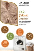 Yıkanabilir Puf Tabure Kılıfı Tak-Çıkar-Değiştir-Yenile Orta Sehpa Kılıfı By Teddy Bej - 3