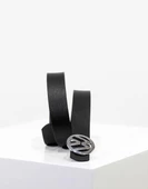 Özel Koleksiyon - WW Logolu Deri Erkek Kemer - 2