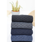 Erkek Çorap Cotton Dikişsiz Jakarlı Mevsimlik Uzun Çorap - 7
