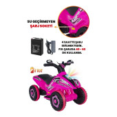 UJ Toys Uzaktan Kumandalı Akülü Atv 6v Safari 2-4 Yaş Pembe - 3