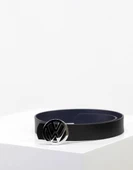 Özel Koleksiyon - WW Logolu Deri Erkek Kemer - 1