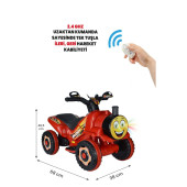 UJ Toys Thomas Kumandalı Akülü Araba Tren Atv 2-4 Yaş Kırmızı - 1