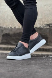 WG010 Gri Cilt Erkek Casual Ayakkabı thumbnail 2