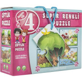 Diytoy Süper Renkli Puzzle - Çiftlik - 1