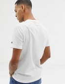 Champion Klasik 3# Logo İşleme Unisex Tişört Beyaz - 3