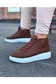 WG032 Taba Bağcıklı Sneakers Yarım Bilek Bot - 1