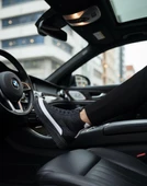 BA0811  Yüksek Taban Siyah Paraşüt Kumaş Beyaz Cilt Detaylı Yarım Bilek Spor Bot thumbnail 9