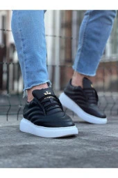 WG094 Siyah Cilt Erkek Casual Ayakkabı thumbnail 1