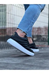 WG094 Siyah Cilt Erkek Casual Ayakkabı thumbnail 3