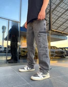 Premium Baggy Kargo Pantolon Antrasit - 2