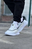 WG062 Beyaz Siyah Triko Erkek Spor Ayakkabı thumbnail 1