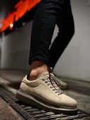 Yüksek Taban Günlük Ayakkabı 044 Vizon Süet thumbnail 8