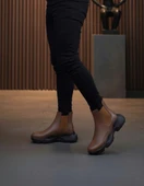 BA0444 Bağcıksız Rahat Yüksek Taban Taba Erkek Spor Yarım Bilek Bot thumbnail 2