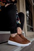 Yüksek Taban Günlük Ayakkabı 044 Taba thumbnail 3