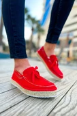 CH311 Espadril Erkek Ayakkabı KIRMIZI thumbnail 3