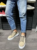 Yüksek Taban Günlük Süet Ayakkabı 144  Vizon Süet thumbnail 3