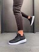 Yüksek Taban Günlük Ayakkabı 040 Siyah (Beyaz Taban) thumbnail 2