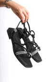 MİA026-1513 Günlük Kadın Siyah Tatil Sandaleti thumbnail 2