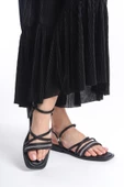 MİA026-1511 Günlük Kadın Siyah Tatil Sandaleti thumbnail 5