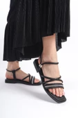 MİA026-1511 Günlük Kadın Siyah Tatil Sandaleti thumbnail 6