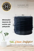 Yıkanabilir Puf Tabure Kılıfı Tak-Çıkar-Değiştir-Yenile Orta Sehpa Kılıfı By Teddy Siyah - 5