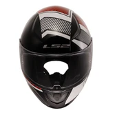 LS2 Rapid 2 Extra Kapalı Motosiklet Kaskı Beyaz-Kırmızı - 3