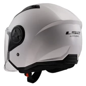 LS2 Airflow 2 Beyaz Açık Motosiklet Kaskı - 4