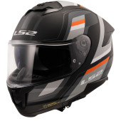 Ls2 Stream 2 Vintage Full Face Motosiklet Kaskı Mat Siyah Gri - 1