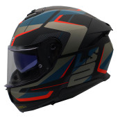 Ls2 Stream 2 Road Full Face Motosiklet Kaskı  Gri Siyah - 2