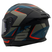 Ls2 Stream 2 Road Full Face Motosiklet Kaskı  Gri Siyah - 3