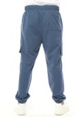 Erkek Kargo Cepli Jogger Eşofman Altı İndigo - 3