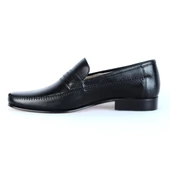 Tek Yıldız 02 Siyah Kösele %100 Deri Erkek Klasik Ayakkabı thumbnail 3