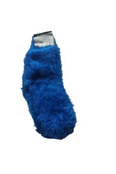 mavi peluş çorap - 2