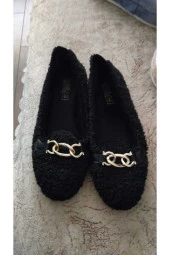 PELUŞ TOKALI EV AYAKKABISI - 2