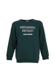 Erkek Baskılı Sweat Yeşil - 3