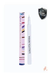 Beyaz Eyeliner, Likit Kalem Eyeliner, Suya Dayanıklı, Yoğun Pigmentli - 1