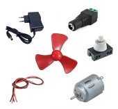 Adaptörlü Motor Pervane Anahtar Klemens Soketli Elektrik Deney Seti - Öğrenci Elektrik Devresi thumbnail 1