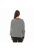 KADIN ÇİZGİLİ OVERSIZE SWEAT - 5