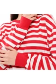 KADIN ÇİZGİLİ OVERSIZE SWEAT - 7
