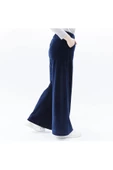 Kadın Oversize Bol Paça Pantolon Lacivert - 2