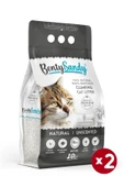 BentySandy Naturel Kokusuz Topaklanan İnce Taneli Kedi Kumu 10Lx2 - 1