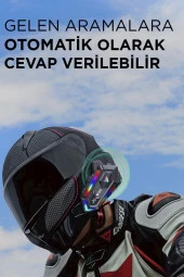 Torima Y20 Siyah Bluetooth Motosiklet Kulaklığı Intercom Motorsiklet Kulaklık thumbnail 3